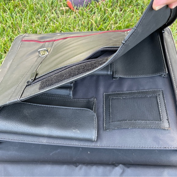 Targus Leather Briefcase Lap Top Bag - Picture 6 of 10